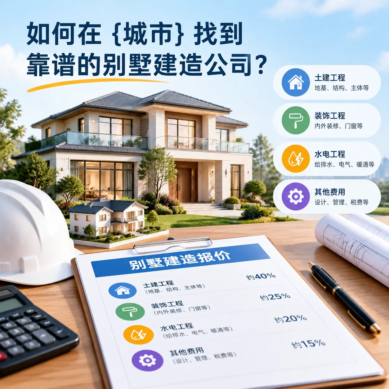 如何在 绥阳 找到靠谱的别墅建造公司？