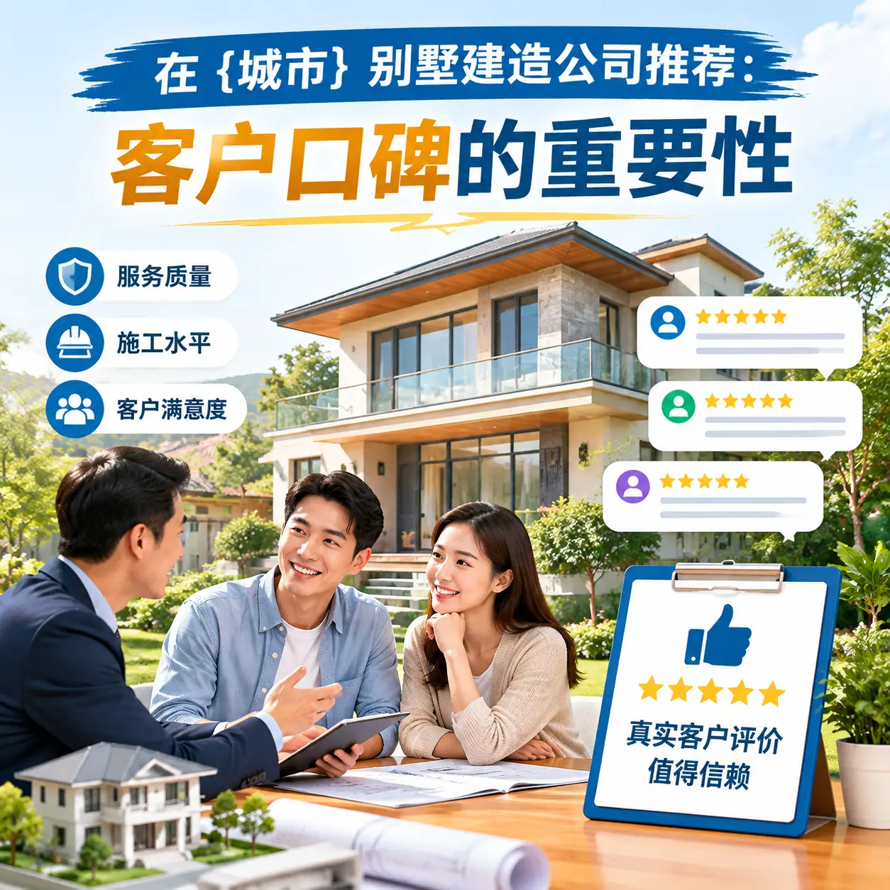 在 绥阳 别墅建造公司推荐：客户口碑的重要性