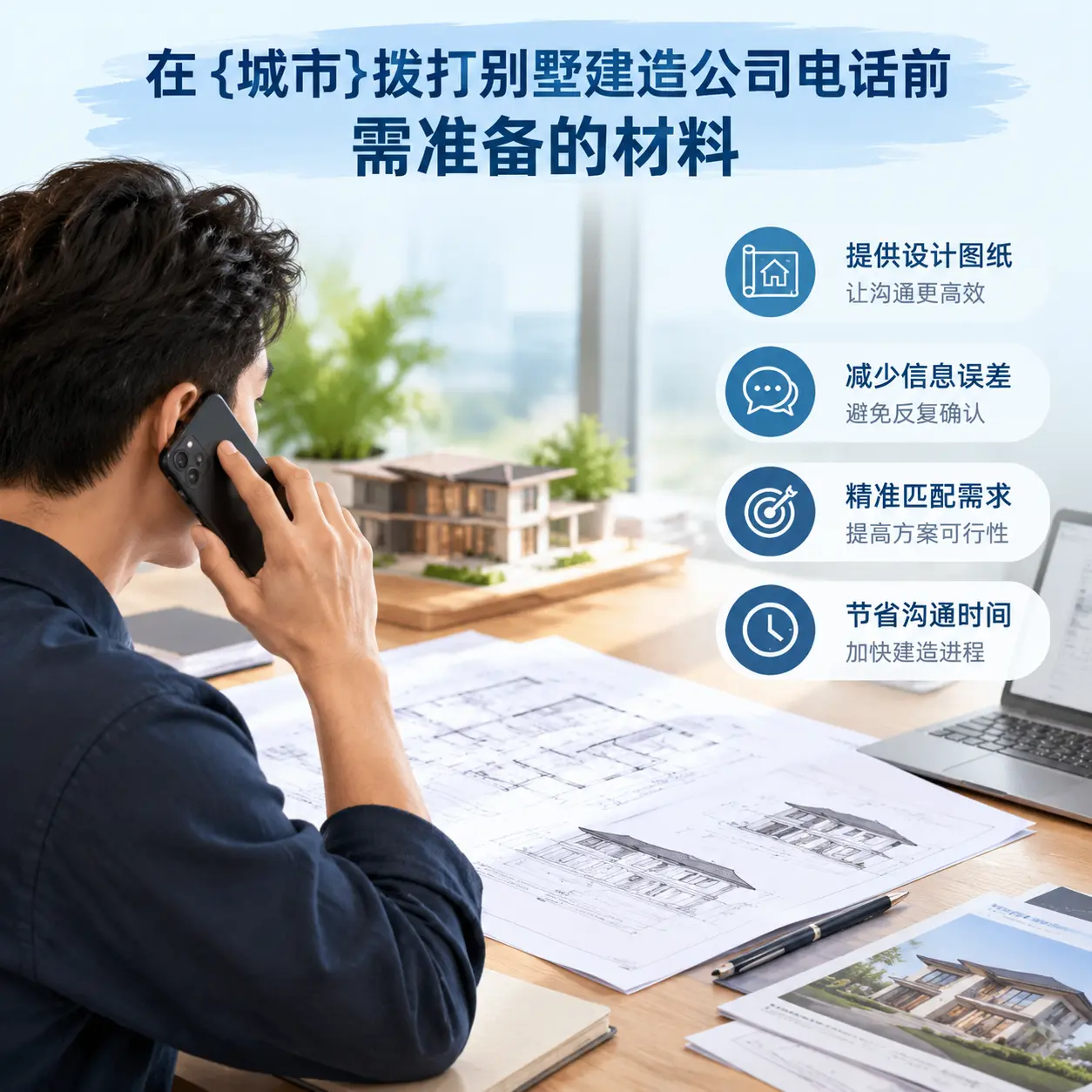 在绥阳拨打别墅建造公司电话前需准备的材料