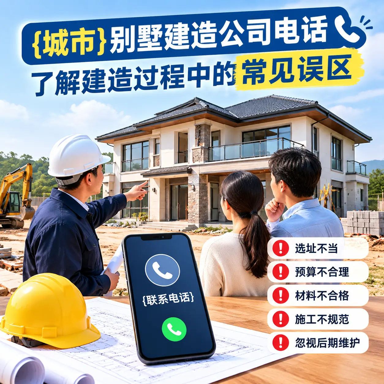 绥阳别墅建造公司电话,了解建造过程中的常见误区